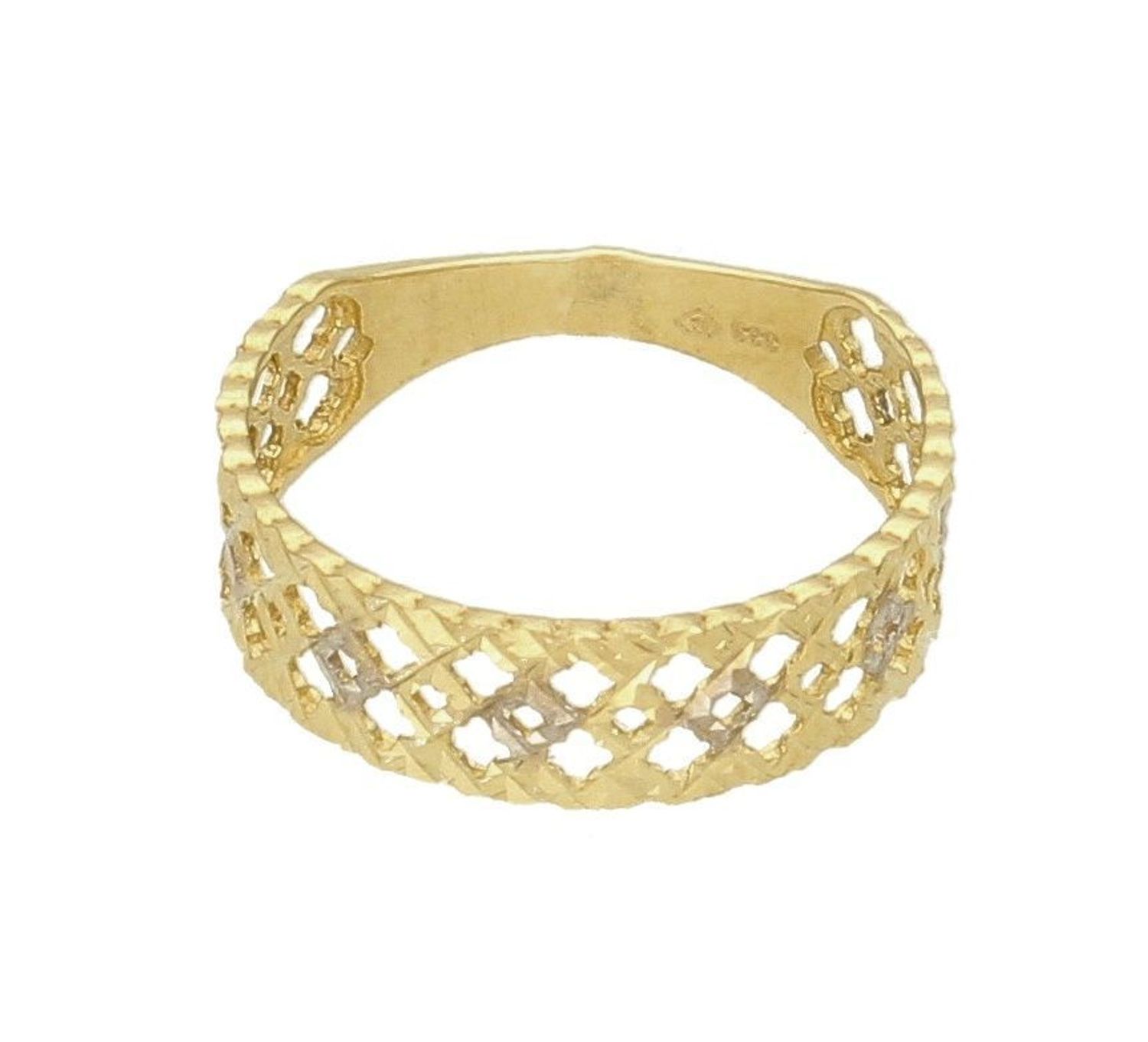 Złoty pierścionek 333 z ażurowym wzorem PI 5872. Złoty pierścionek damski. Złoty pierścionek z ażurowym wzorem. Złoty pierścionek na pr.jpg